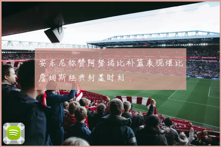 安东尼称赞阿努诺比补篮表现堪比詹姆斯经典封盖时刻